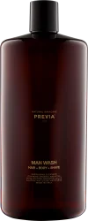 Previa MAN Ванна для тела и волос 1000 мл