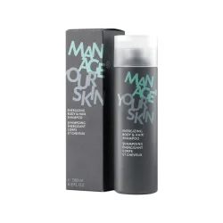 Гель для душу та шампунь 2 в 1 для чоловіків Dr.Spiller Energizing Body & Hair Shampoo, 200 мл