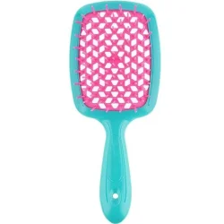 Щетка бирюзовая с розовым Janeke Small Superbrush Standart