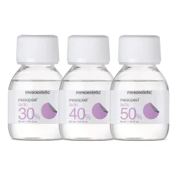 Поверхностный молочный пилинг + нейтрализатор Mesoestetic Lactic peel AL 30%/40%/50%, 50+50 мл