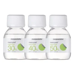 Поверхневий Мігдальний пілінг + нейтралізатор Mesoestetic Mandelic peel AM 30%/40%/50%, 50+50 мл