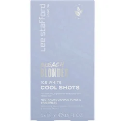 Тонуючі ампули з синім пігментом Lee Stafford Bleach Blondes Ice White Cool Shots, 4х15 мл