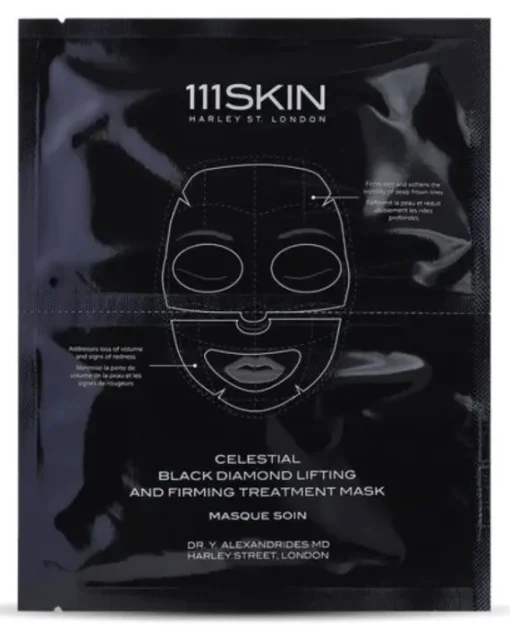 Підтягуюча та укріплююча маска для обличчя 111 SKIN Celestial Black Diamond Lifting and Firming Treatment Mask, 5 шт