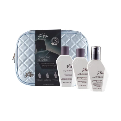 НАБІР у косметичці L'Alga Seamore Beauty (блакитний)