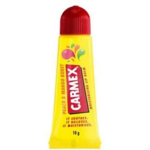Бальзам для губ зі смаком персика та манго Carmex Moisturizing Lip Balm Peach &amp; Mango, 10 мл