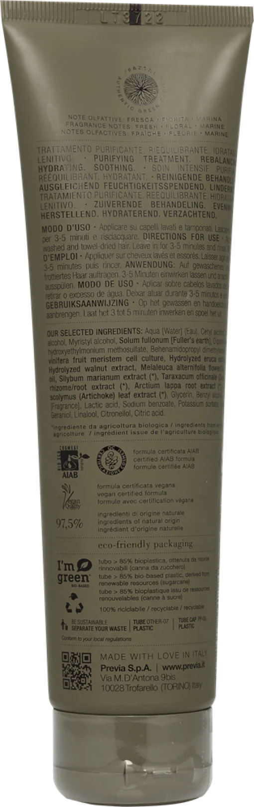 Previa Extra Life Purifying Очищувальний догляд для волосся і шкіри голови 150мл