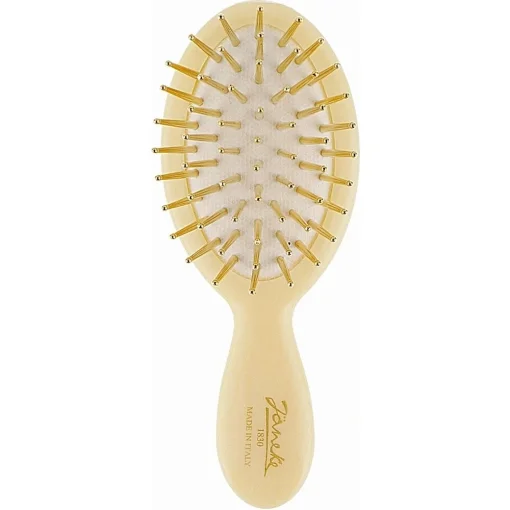 Масажна щітка з металевими зубчиками Слонова кістка Janeke Small Hair Brush