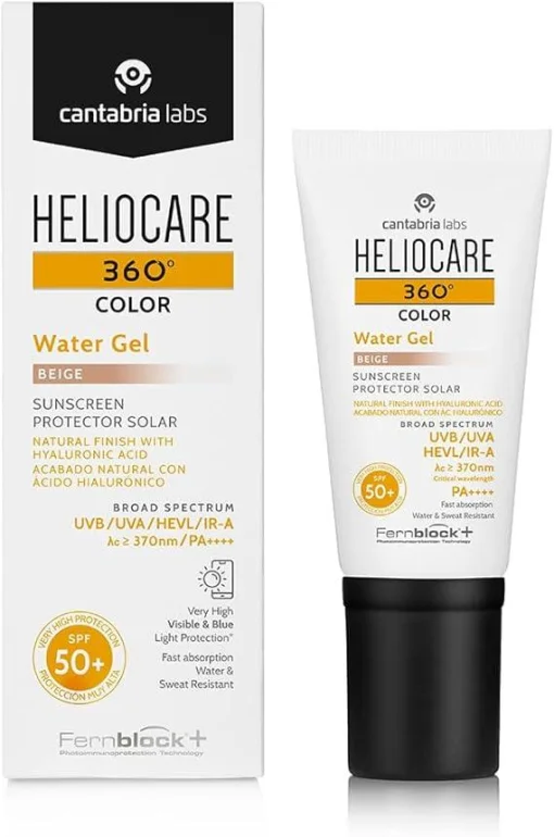 Сонцезахисний зволожуючий водний гель Беж Cantabria Heliocare 360&deg; Color Water Gel SPF 50+ 50мл
