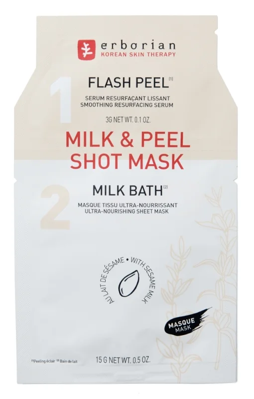 Тканинна маска Кунжутне молоко Erborian Milk &amp; Peel Shot Mask