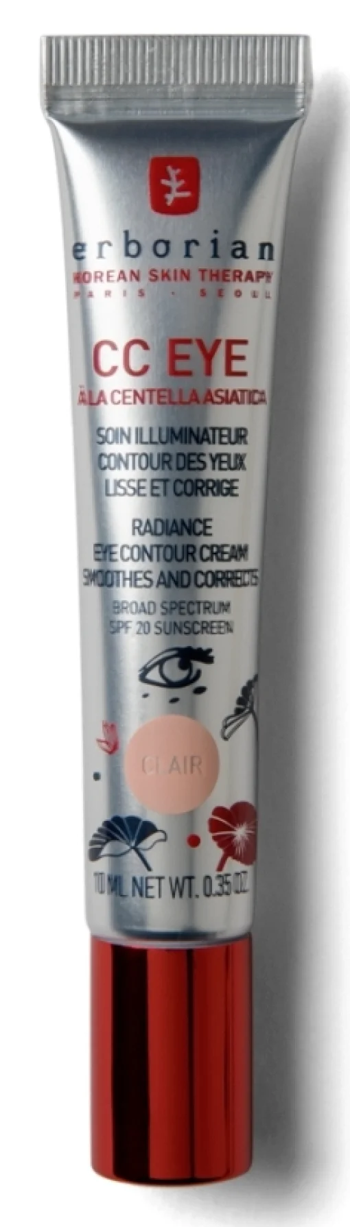 Коригуючий CC крем для шкіри навколо очей Erborian CC Eye Clair, 10 мл