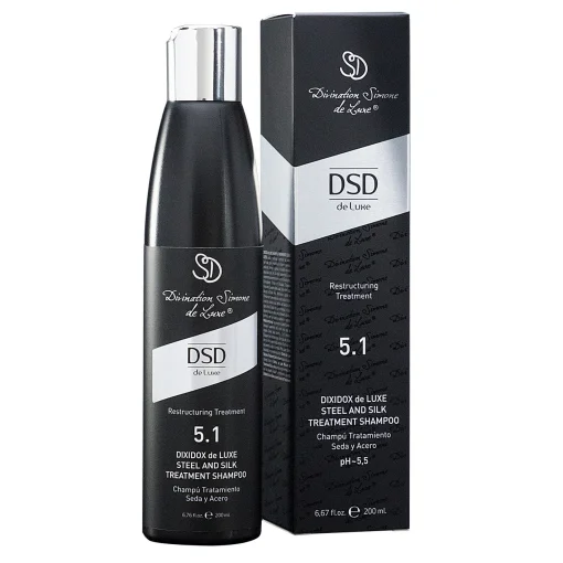 Восстанавливающий шампунь Сталь и шелк Диксидокс Де Люкс DSD Dixidox DeLuxe Steel and Silk Treatment Shampoo, 200 мл