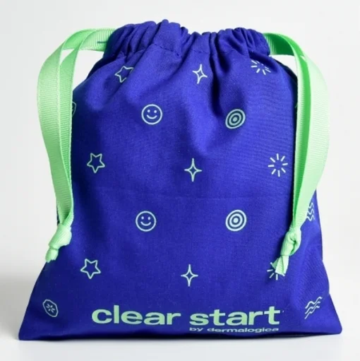 Охлаждающие многоразовые патчи под глаза + мешочек для хранения Dermalogica Clear Start Glitter Eye Pathes