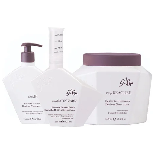 Набор (кондиционер 250мл + маска 500мл + уход 300мл) L&rsquo;Alga SafeGuard