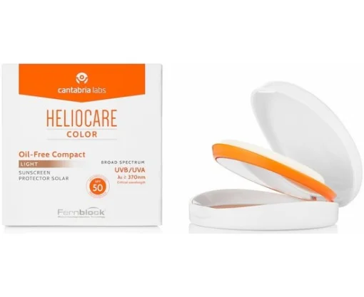 Компактна крем-пудра для жирної та комбінованої шкіри Cantabria Labs Heliocare Color Compact Oil-Free Spf 50