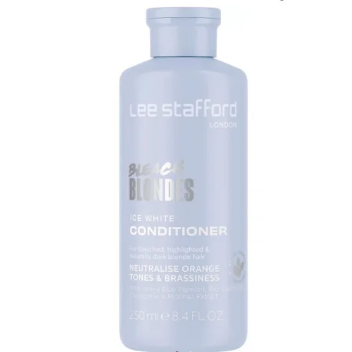 Кондиционер для волос с синим пигментом Lee Stafford Bleach Blondes Ice White Toning Conditioner, 250 мл
