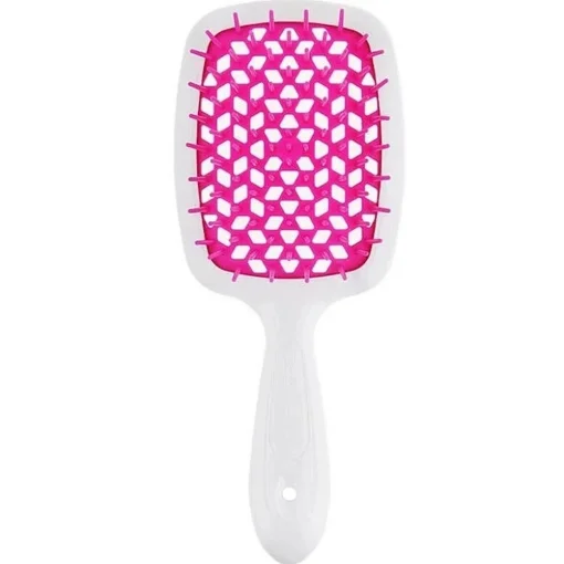 Щетка белая с фуксией Janeke Small Superbrush Standart