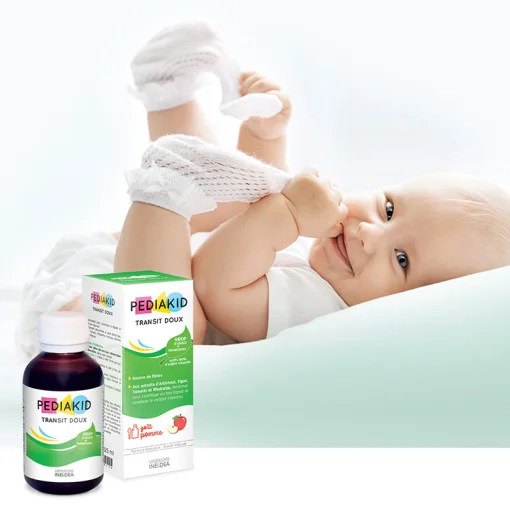 PEDIAKID НАТУРАЛЬНОЕ ПИТЬЕВОЕ СРЕДСТВО ПРОТИВ ЗАПОРОВ И ДЛЯ УЛУЧШЕНИЯ МОТОРИКИ КИШЕЧНИКА / TRANSIT DOUX 125 мл