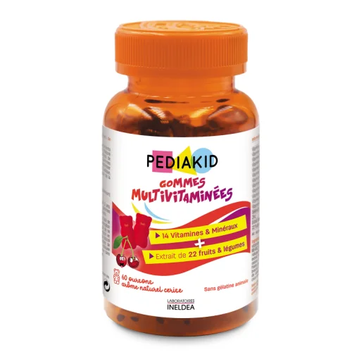 PEDIAKID МУЛЬТИВИТАМИНЫ МЕДВЕЖУЙКИ / GOMMES MULTIVITAMINEES, 60 жевательных витаминов