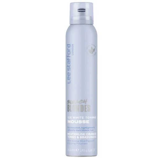 Тонирующий мусс с синим пигментом для осветленных волос Lee Stafford Bleach Blondes Ice White Toningh Mousse, 200 мл