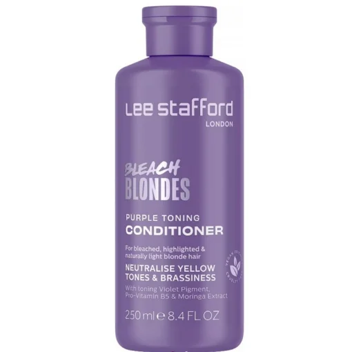 Тонирующий фиолетовый кондиционер для осветленных волос Lee Stafford Bleach Blondes Purple Toning Conditioner, 250 мл